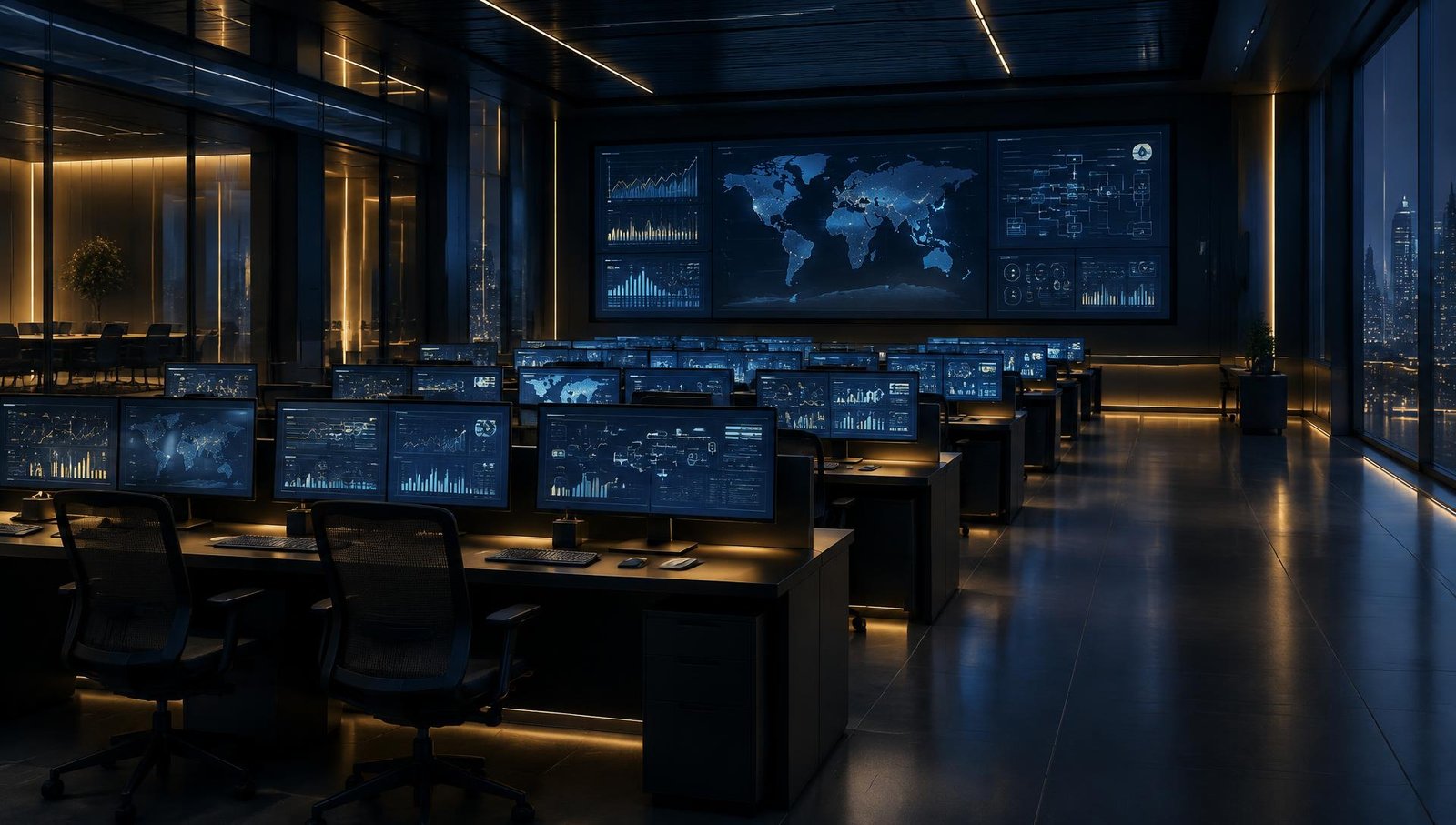 Ambiente corporativo de acompanhamento de operações